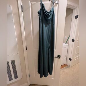 Hunter green bridesmaid dress. Size M
